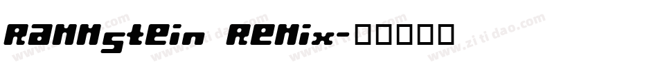 Rammstein Remix字体转换
